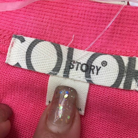 NEW cozy Light pink brass snap cardigan - Picture 6 of 8